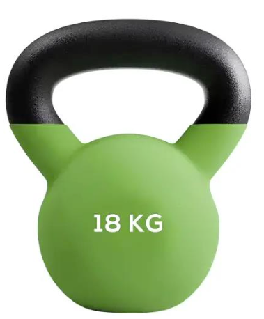 Generise 18kg Kettlebell - Cast Iron with Neoprene Coating Cover - Green