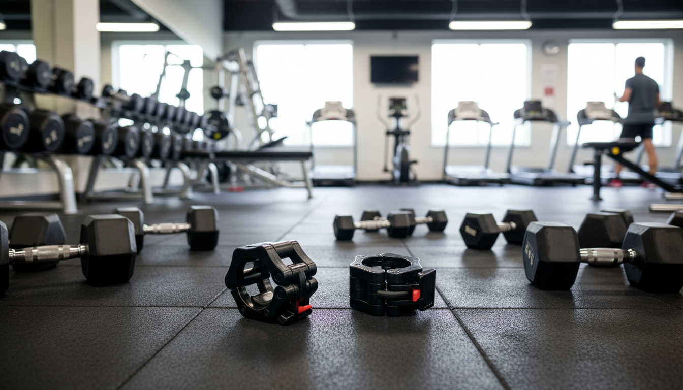 Generise Black Olympic Barbell Collars - One Pair