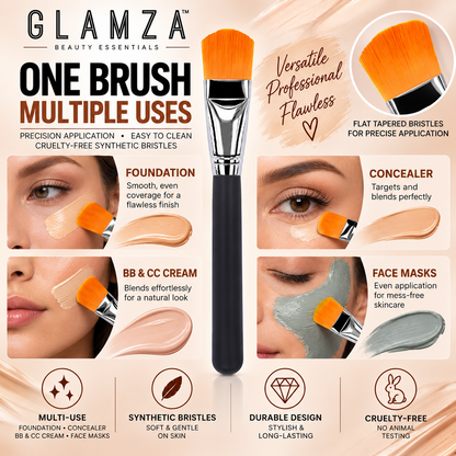 Glamza Classic Flat Foundation Brush