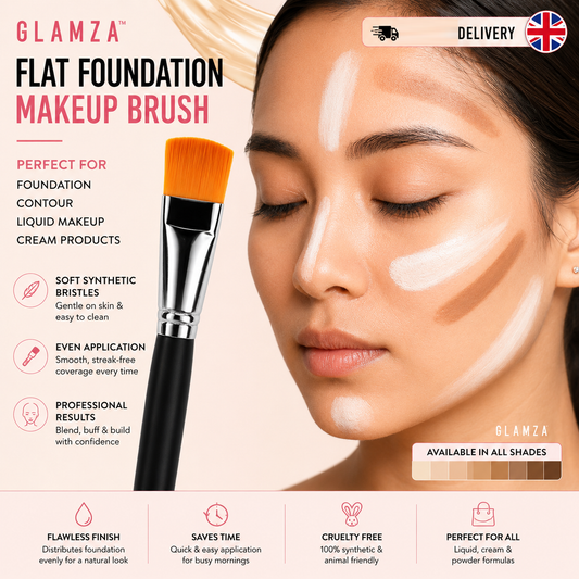 Glamza Classic Flat Foundation Brush