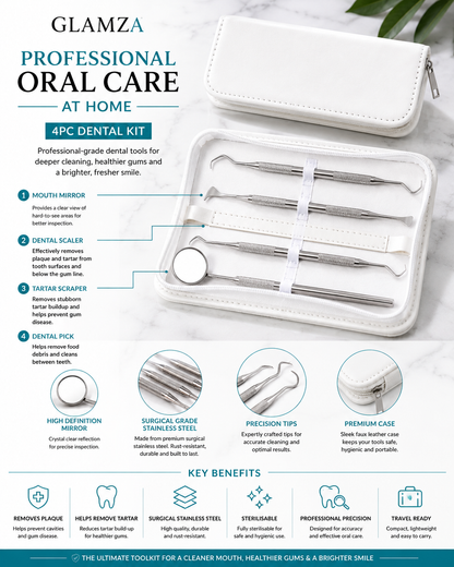 Glamza 4pc Dental Kit