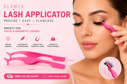 Glamza False Eyelash Applicator Tweezers – Precision Made Easy