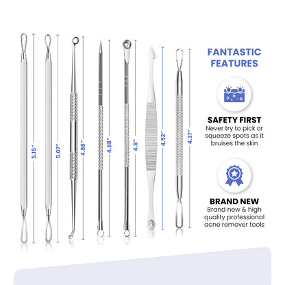 7pc Blackhead Pimple Tool Kit