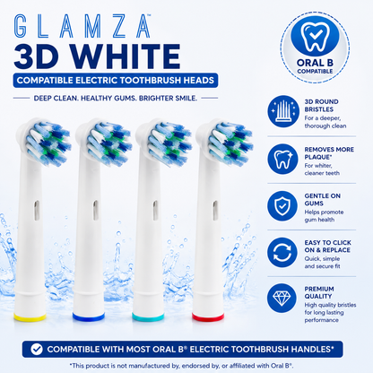 Oral B "Cross Action" Compatible Electric Toothbrush Heads 4 Pack