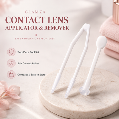 Glamza Contact Lens Applicator & Remover - White