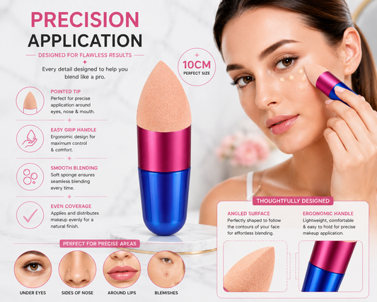 Powder Puff Make Up Applicator Blender Sponge - 10cm