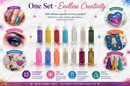 Glamza Mini Glitter Bottles 3g