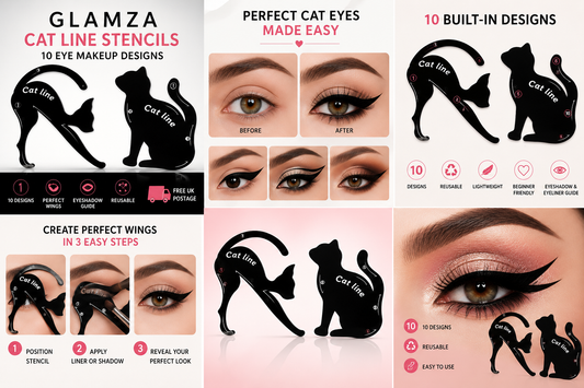 Glamza Cat Line Eye Liner and Eyeshadow Stencils