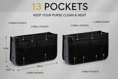 Glamza Multi-Pocket Travel Bag – Ultimate Organiser for Makeup, Toiletries & Accessories