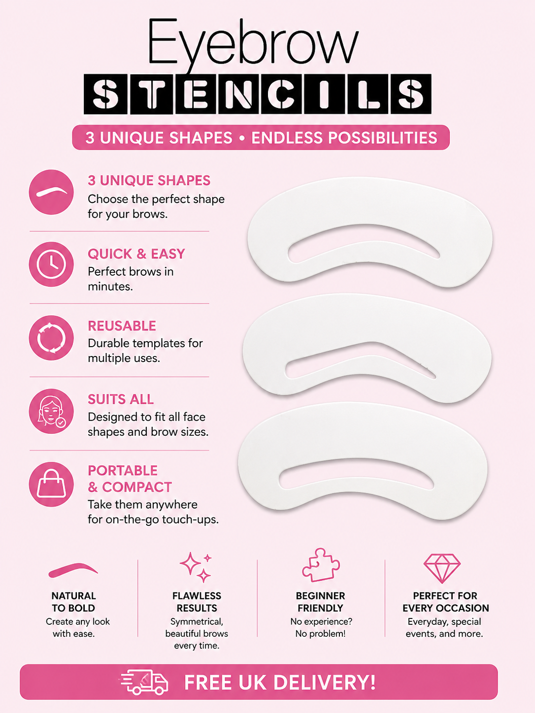 Glamza Eyebrow Stencils