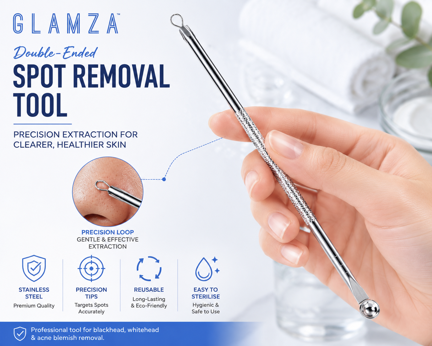 Glamza Double Sided Spot Removal Tool