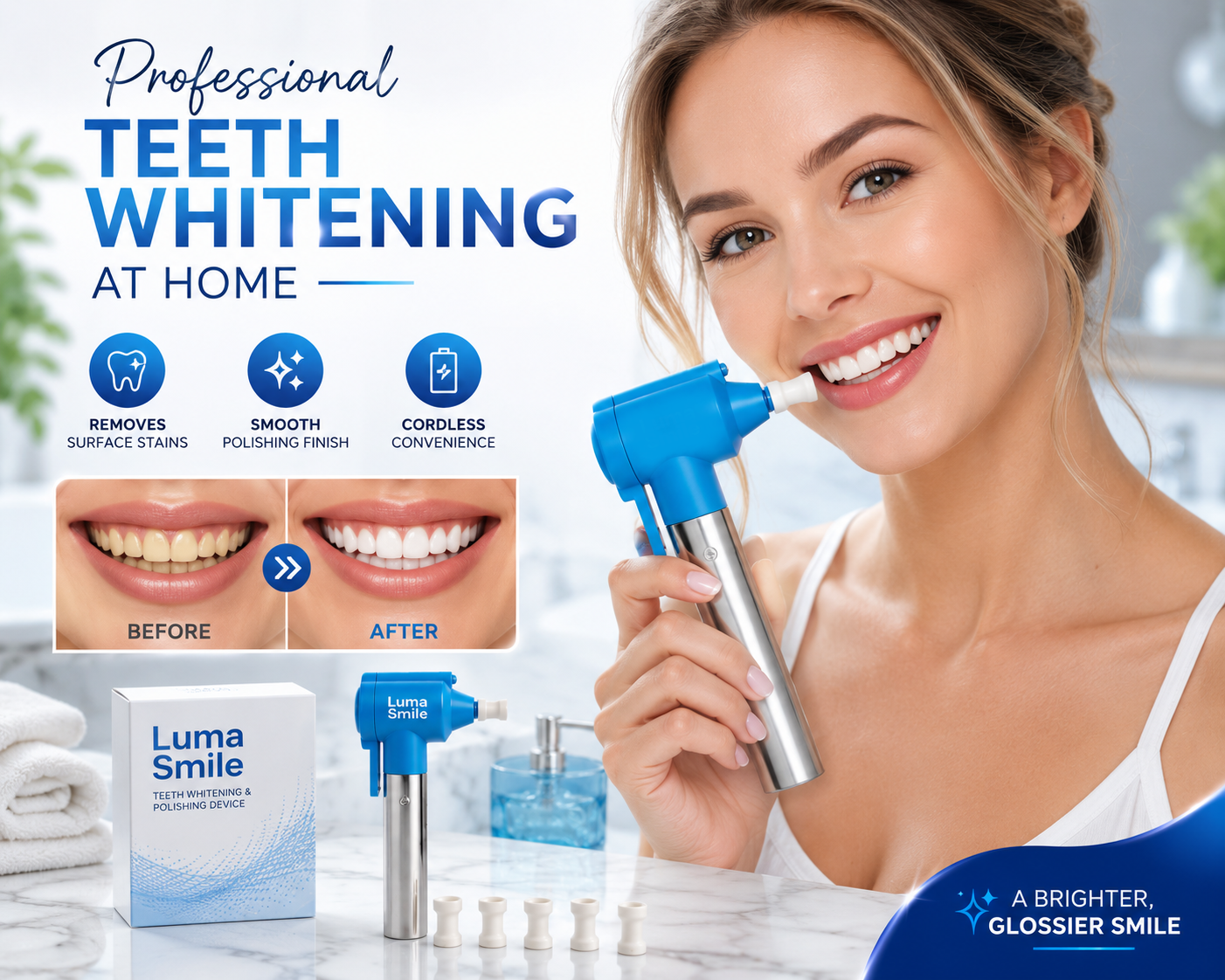 Luma Smile Teeth Whitening and Polishing Device