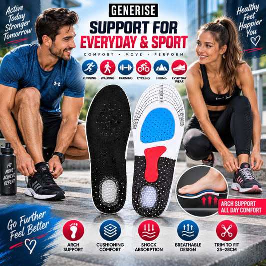 Sports Adjustable Arch Support Orthotic Insoles