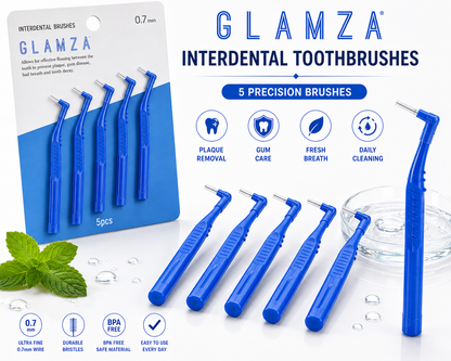 Glamza Interdental Toothbrushes 5 Pack