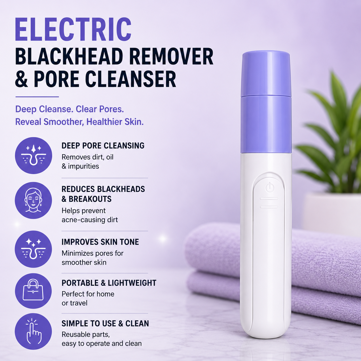 Electric Blackhead Remover & Pore Cleanser