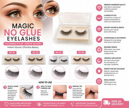 Glamza No Glue Magic XH Eyelashes