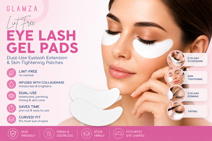 Glamza Dual-Use Lint-Free Eyelash Extension & Skin Tightening Patches