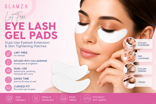Glamza Dual-Use Lint-Free Eyelash Extension & Skin Tightening Patches