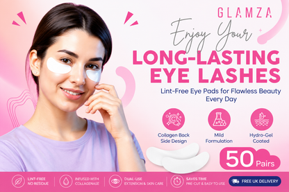 Glamza Dual-Use Lint-Free Eyelash Extension & Skin Tightening Patches