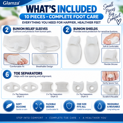 10pc Bunion Buddy Foot Care Kit
