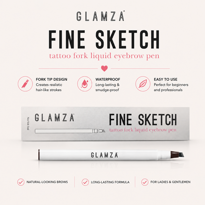 Glamza Fine Sketch Tattoo Fork Liquid Eyebrow Pen