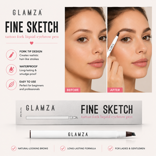Glamza Fine Sketch Tattoo Fork Liquid Eyebrow Pen