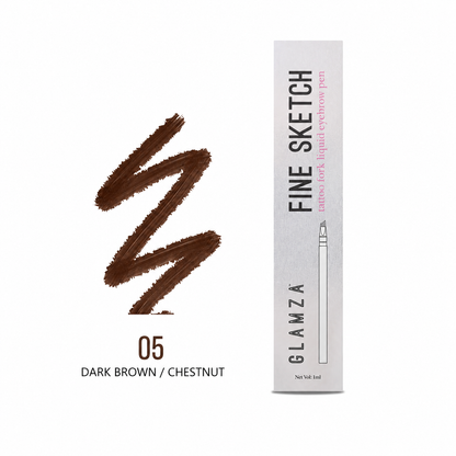 Glamza Fine Sketch Tattoo Fork Liquid Eyebrow Pen