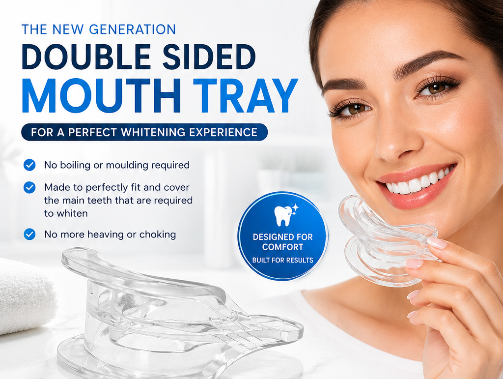 Double Sided Mouth Tray for Teeth Whitening