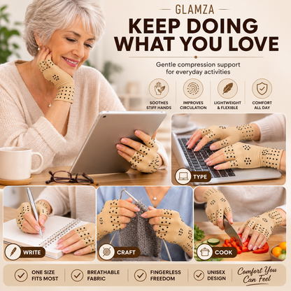 Glamza Magnetic Arthritis Gloves – Comfortable Relief for Aching Hands