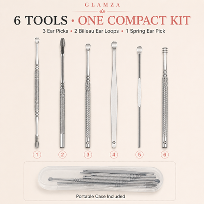 Glamza 6pc Ear Wax Removal Kit