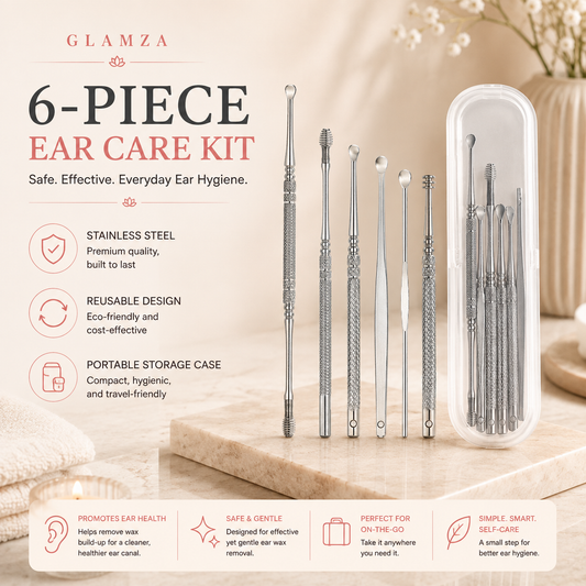 Glamza 6pc Ear Wax Removal Kit