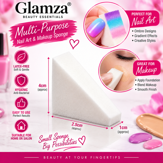 Glamza Nail Art & Makeup Sponge – Single Sponge Option
