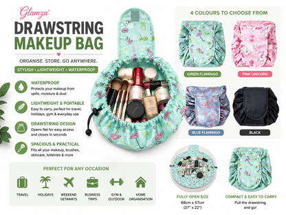 Glamza Magic Drawstring Travel Pouches - 4 Options
