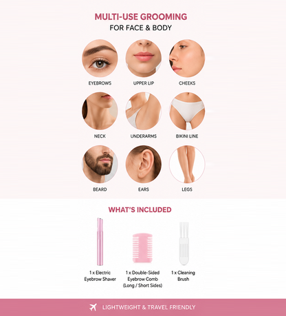 Glamza Electric Eyebrow Trimmer and Body Shaver