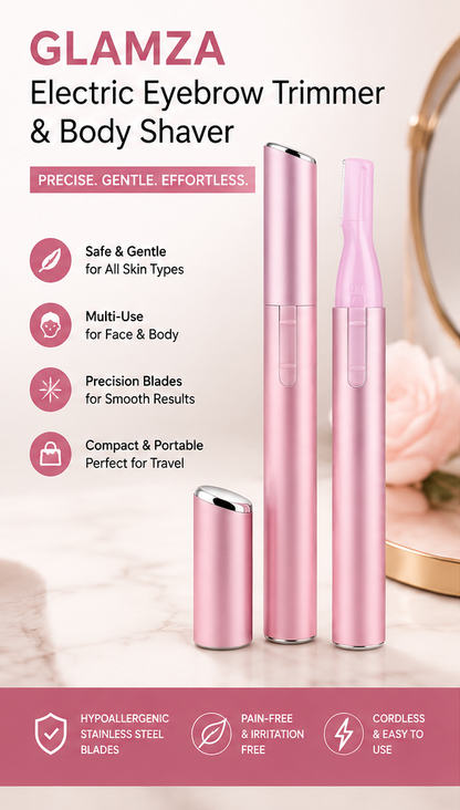 Glamza Electric Eyebrow Trimmer and Body Shaver