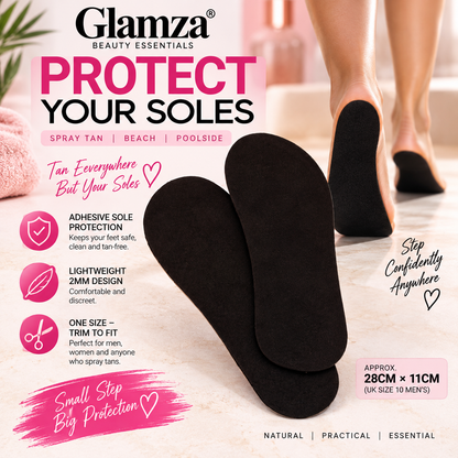 Glamza Tanning Sticky Feet – Pair of Protective Adhesive Soles