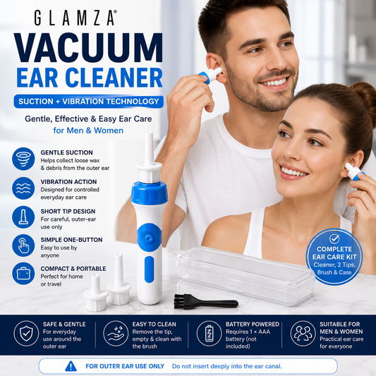 Glamza Vacuum Ear Cleaner – Suction & Vibration Ear Cleaning Kit - Version 1