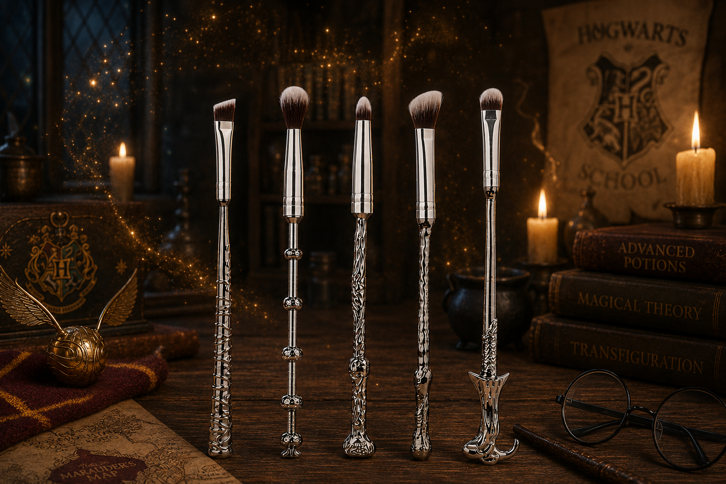 10pc Harry Potter Inspired Makeup Brush Set