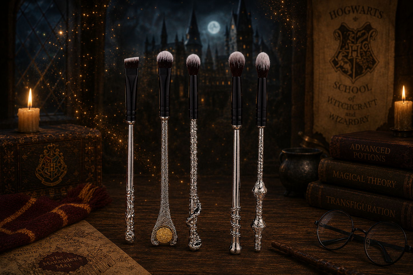 10pc Harry Potter Inspired Makeup Brush Set