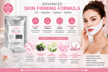 Glamza V Line Collagen Face Lift Masks