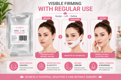 Glamza V Line Collagen Face Lift Masks