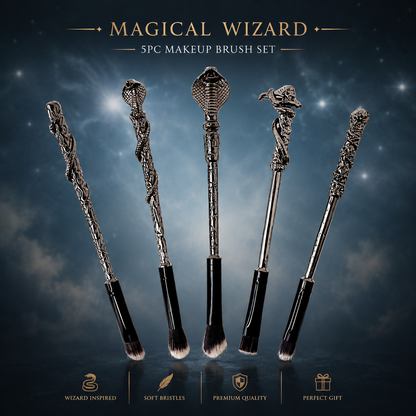 Harry Potter Themed 5pc Magical Snakehead Makeup Brush Set