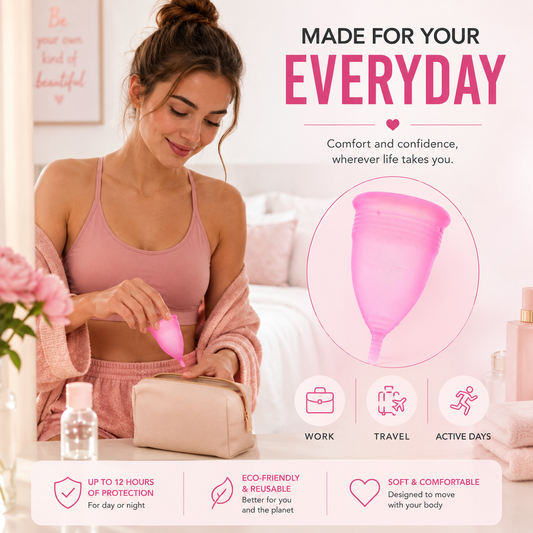 Women’s Pink Menstrual Cup – Eco-Friendly, Comfortable & More!