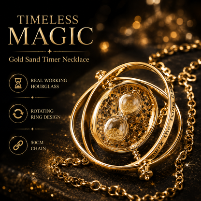 Sand Timer Gold Necklace Collection