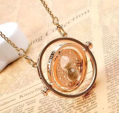 Sand Timer Gold Necklace Collection