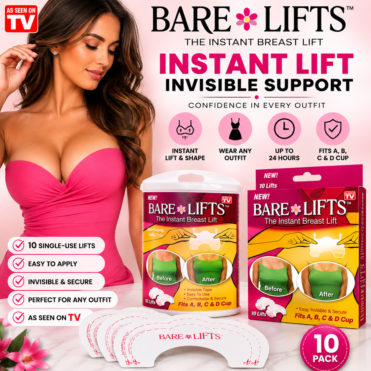 Bare Lifts Instant Breast Lifts (10 Pack)