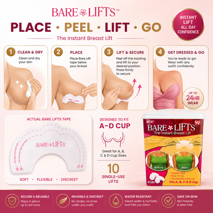 Bare Lifts Instant Breast Lifts (10 Pack)