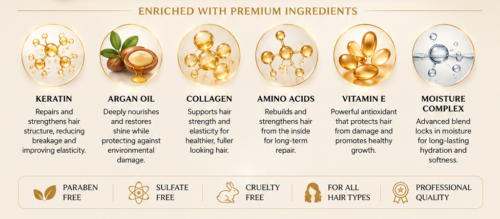 Glamza Pure Nourishing Magical Hair Treatment – Restore, Strengthen & Shine 60ml
