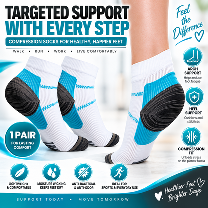Pain Relief Plantar Compression Ankles Socks
