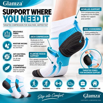 Pain Relief Plantar Compression Ankles Socks